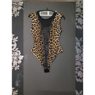 Body léopard échancré