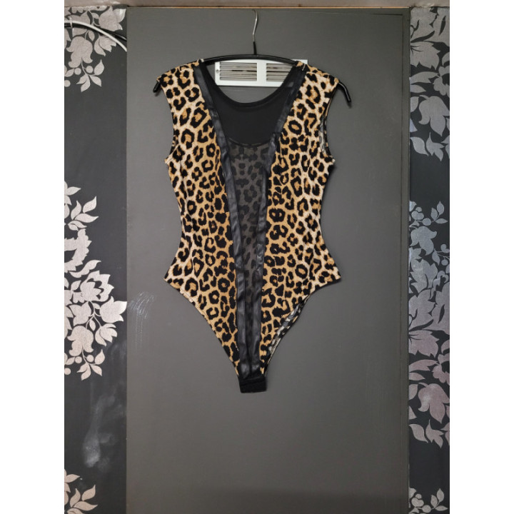Body léopard échancré