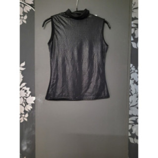 Col roulé SM simili cuir noir