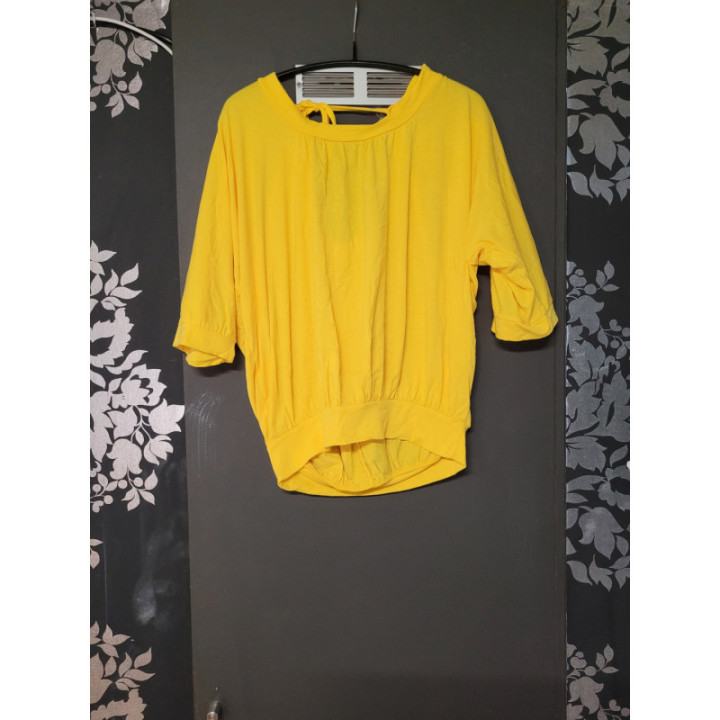 T-shirt bombé jaune