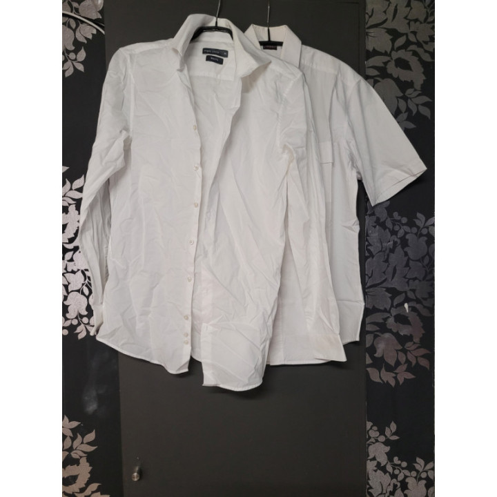 Chemise blanche CM/LM dépareillée