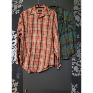 Chemise à carreaux LM+CM dépareillée