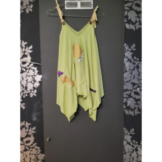 Robe Lutin vert clair + strass