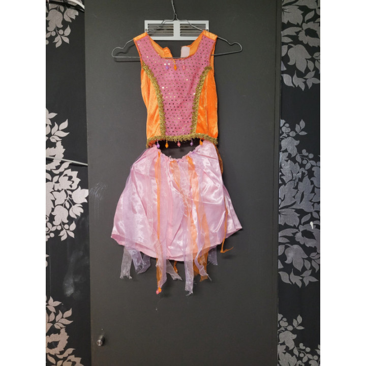 Robe nymphe séparable (rose et orange)