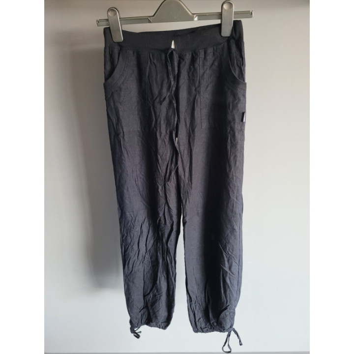 Pantalon large lin