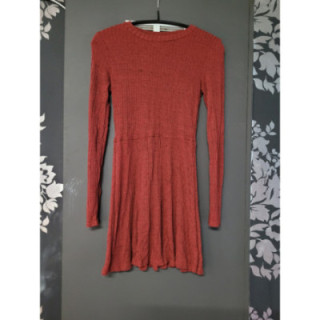 Robe courte LM rouge ocre