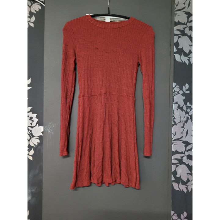 Robe courte LM rouge ocre