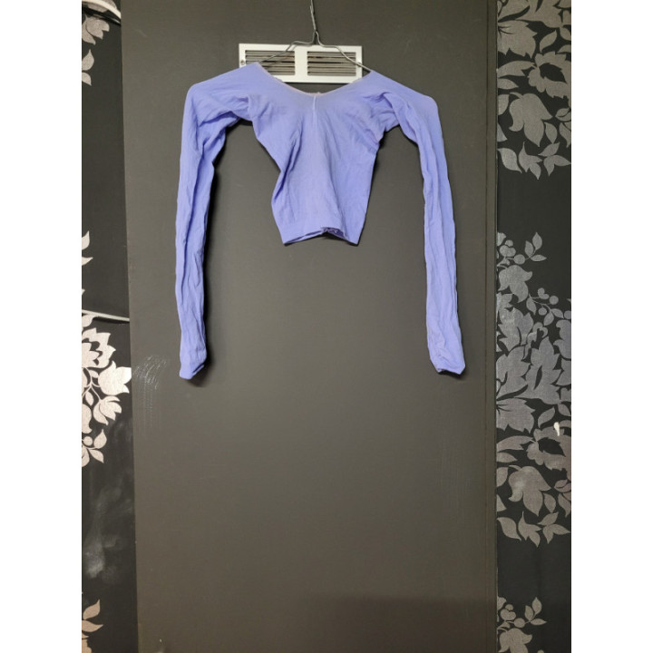 Crop top "Bas collant" mauve