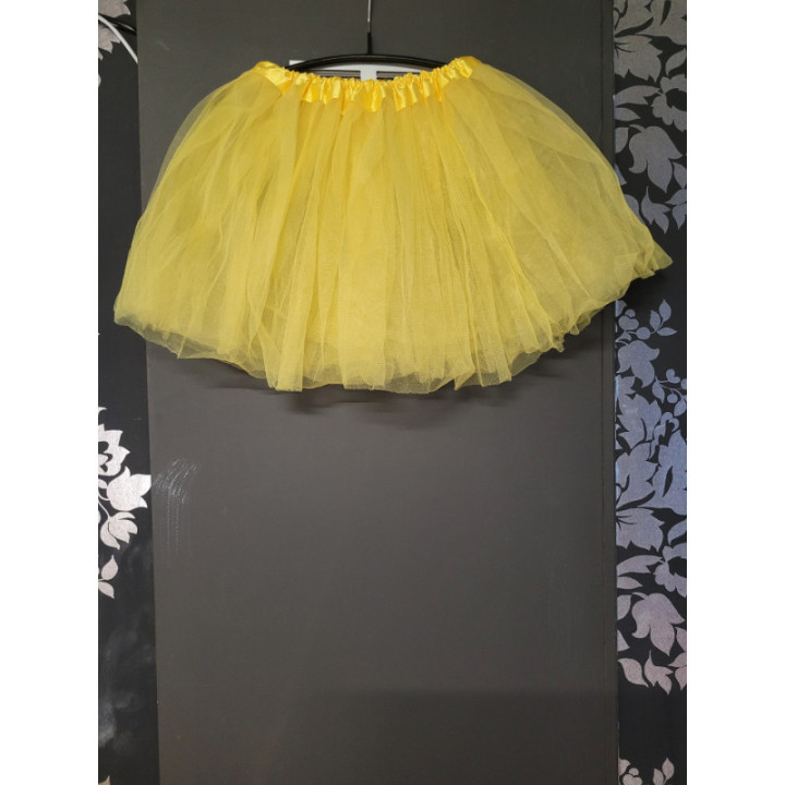 Jupe Tulle courte jaune