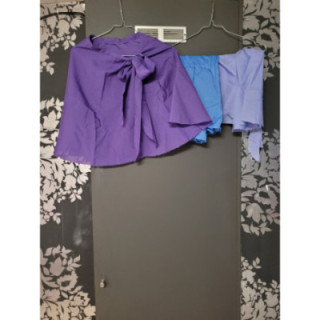 Jupe porte-feuille lilas