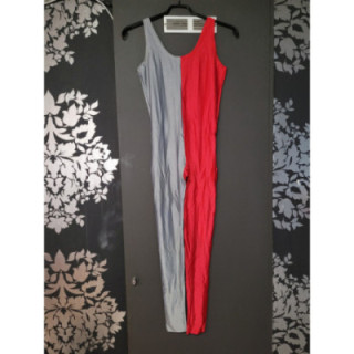 Académique SM Arlequin gris/rouge