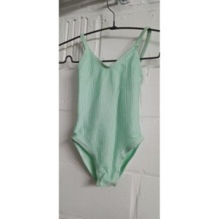 Tunique côtelée vert pâle