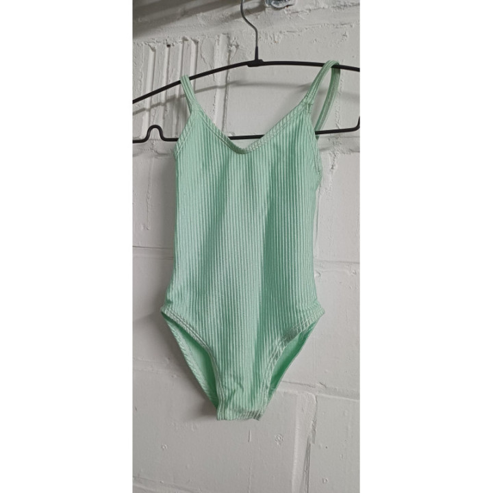 Tunique côtelée vert pâle