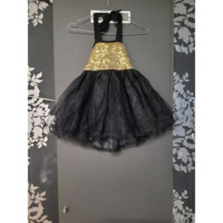 Robe Tulle Bustier Doré