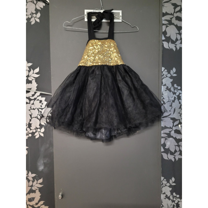 Robe Tulle Bustier Doré