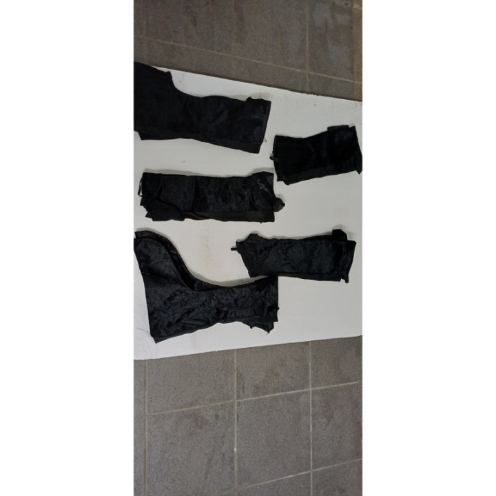 5 paires de cuissardes en velour