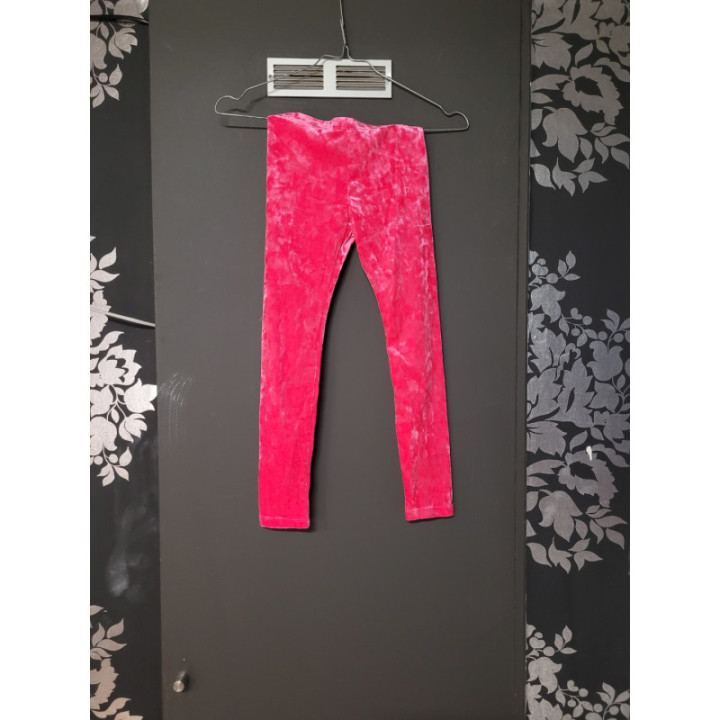 Legging velour rose