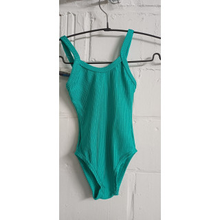 Tunique côtelée vert foncé