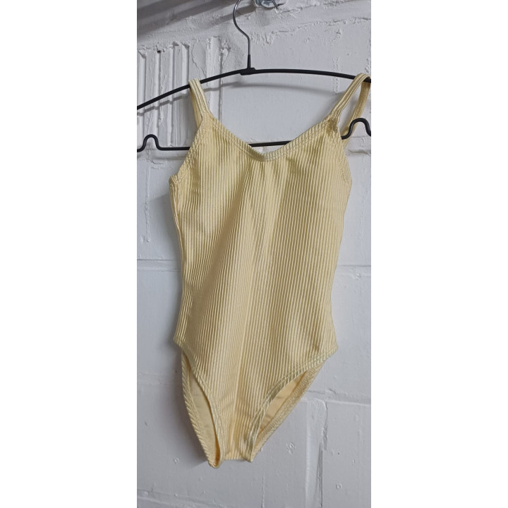 Tunique côtelée jaune