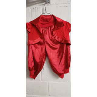 Ensemble Clown rouge (+1 gilet extra)