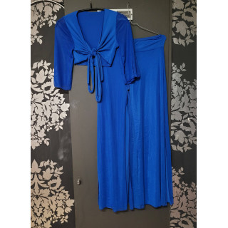 Ensemble voile bleu électrique