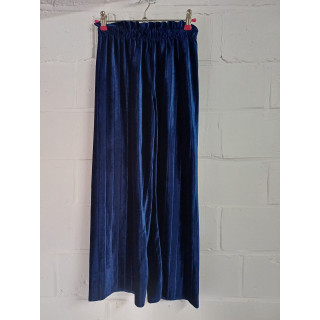 Pantalon velours Bleu