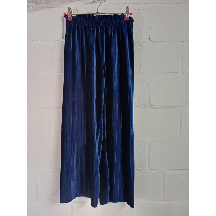 Pantalon velours Bleu