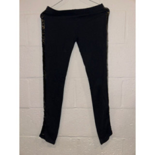 Legging Bande brillante noire