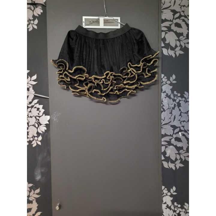 Jupe froufrou doré