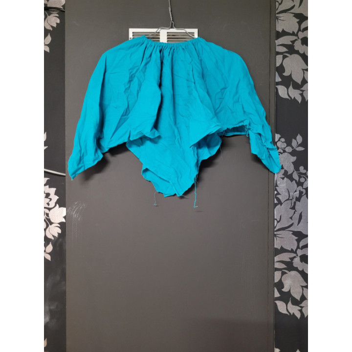 Jupe asymétrique bleu turquoise
