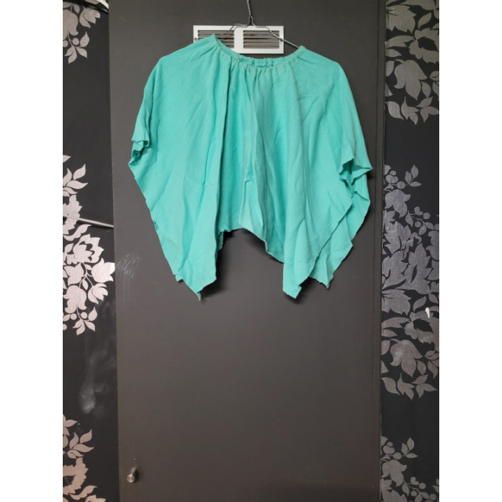 Jupe asymétrique vert d'eau