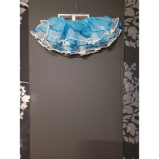 Jupe froufrou bleue