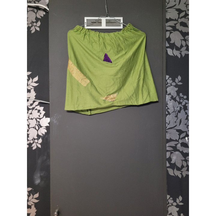 Jupe lutin vert foncé + strass