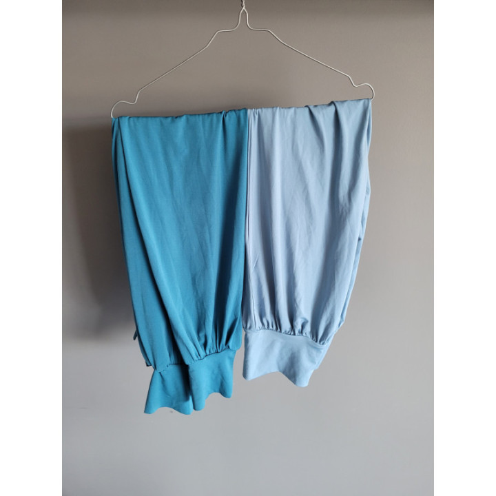 Sarouel Court Bleu gris