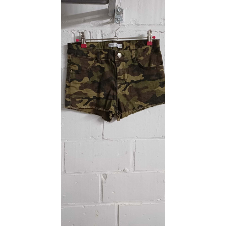 Short kaki camouflage