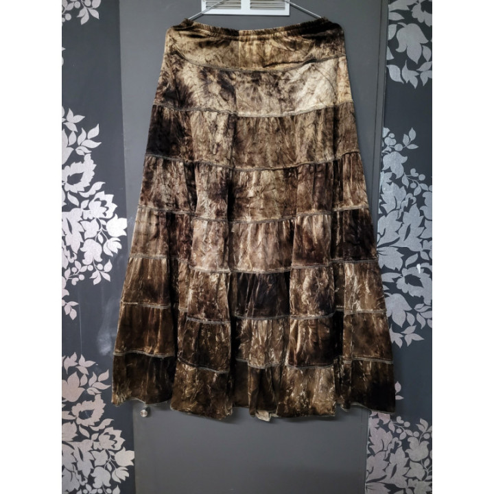 Jupe velour/bohème