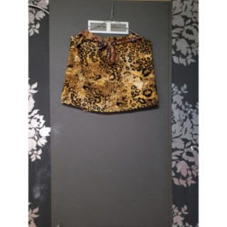 Jupe porte-feuille léopard