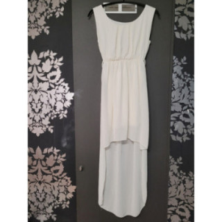 Robe longue voile blanche