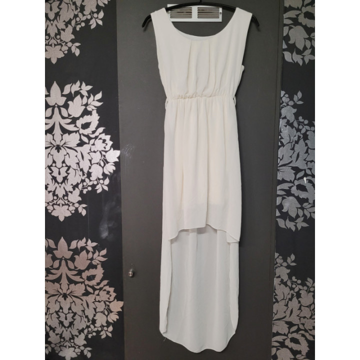 Robe longue voile blanche