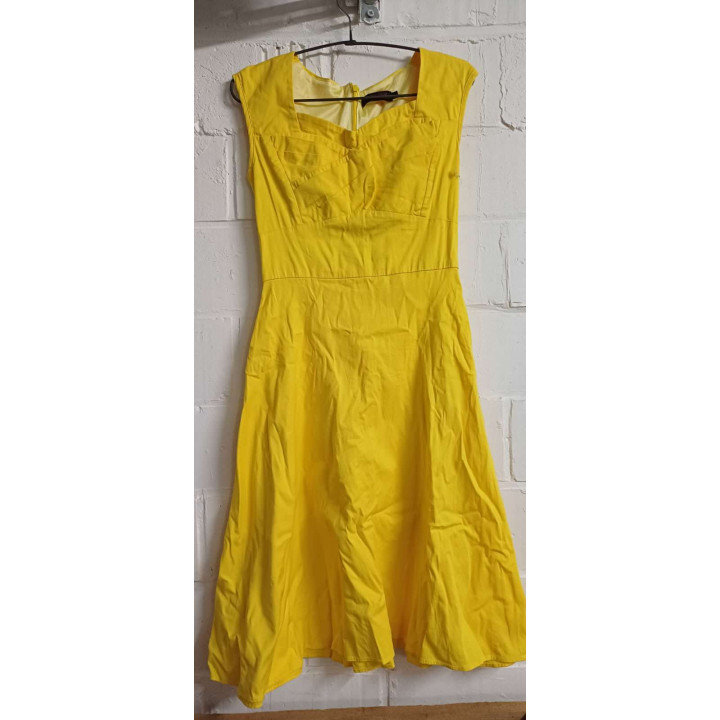 Robe swing jaune